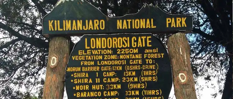Londorossi Gate entrance to Kilimanjaro National Park - Porcupine Tours